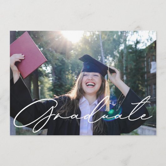 Carte de Faire-part moderne de la calligraphie (Devant)