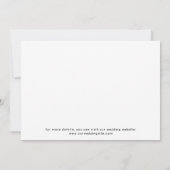 Carte de Faire-Part Moderne Écriture Bohème Mignon (Dos)
