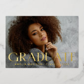 Carte de Faire-part moderne Gras élégant (Recto)