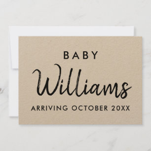Carte de Faire-part moderne Kraft