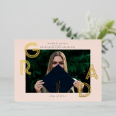 carte de faire-part moderne script (Debout devant)