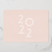 carte de faire-part moderne script (Verso)