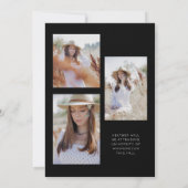 Carte de Faire-part photo de classe supérieure (Dos)