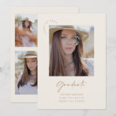 Carte de Faire-part photo de classe supérieure (Devant / Derrière)