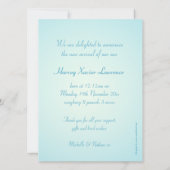 Carte de faire-part photo de nouveau-né - chèque b (Dos)