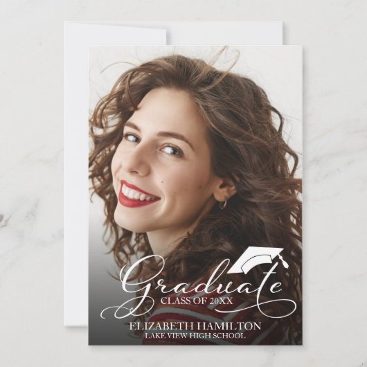 Carte de Faire-part photo du secondaire (Devant)