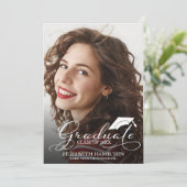 Carte de Faire-part photo du secondaire (Debout devant)