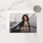 Carte de Faire-part photo Grad 2025 (Devant/Arrière en situation)