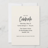 Carte de Faire-part photo minimaliste (Dos)