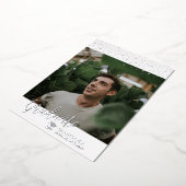 Carte de Faire-part photo Silver Foil (Rotation)