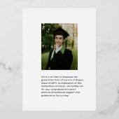 Carte de Faire-part photo Silver Foil (Verso)