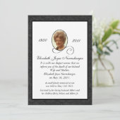 Carte de Faire-part photo traditionnelle (Debout devant)