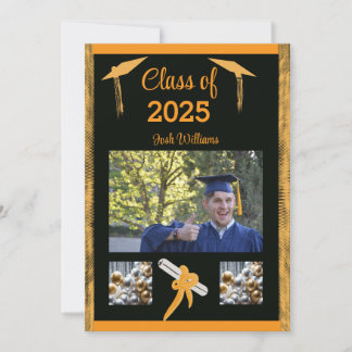 Carte de Faire-part plat Gold Trim