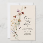 Carte de Faire-Part Plat Photo Boho (Devant)