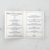 Carte de faire-part pliée célébrant une vie (Intérieur)