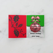 Carte de Faire-part pliée Noël (Intérieur)