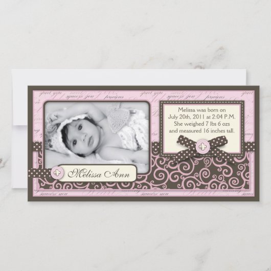 Carte de Faire-part PNK pour adolescents (Devant)