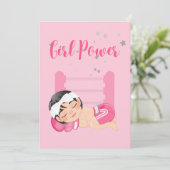 Carte de Faire-part pour bébé (Debout devant)