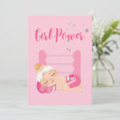 Carte de Faire-part pour bébé (Debout devant)