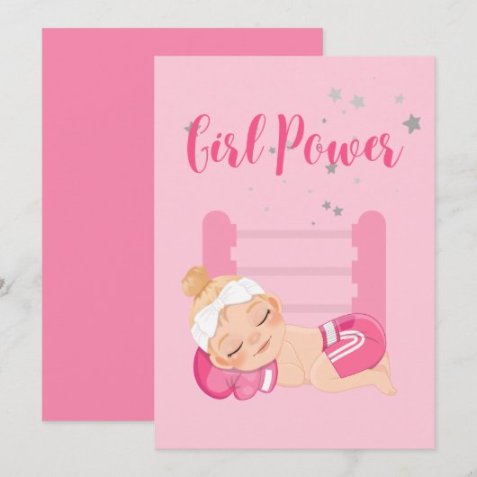 Carte de Faire-part pour bébé (Devant / Derrière)