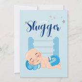 Carte de Faire-part pour bébé petit garçon (Devant)