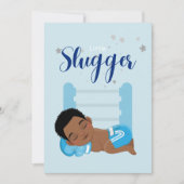 Carte de Faire-part pour bébé petit garçon (Devant)