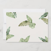 Carte de Faire-part pour bébés animaux sauvages (Dos)