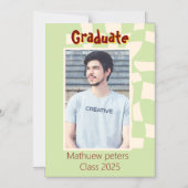 Carte de Faire-part Retro Duo-Tone (Recto)