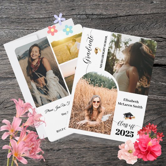 Carte de Faire-part senior 2025 - Graduat minimali