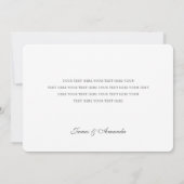 Carte de Faire-part simple Mariage photo (Dos)