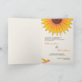 Carte de Faire-part Sunflower 2 (Intérieur)