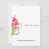 Carte de Faire-part Tulip Bouquet moderne (Dos)