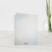 Carte de Faire-part turquoise style Shabby (Dos)