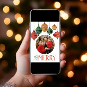 Carte de famille Boho 2024 si joyeux Noël