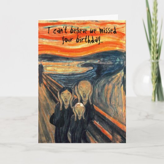 Carte "de famille de cri perçant" (Devant)