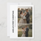 Carte de famille de Noël pour bébé (Devant)