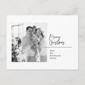 Carte de famille de photos de Noël | Joyeux Noël (Devant)