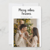Carte de famille de photos Merry Vibes Forever (Devant)