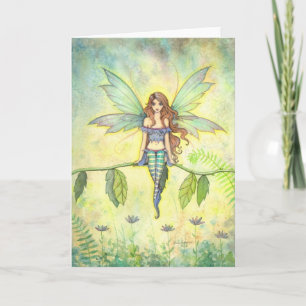 Carte de fantasy artistique de la fée du jardin ve
