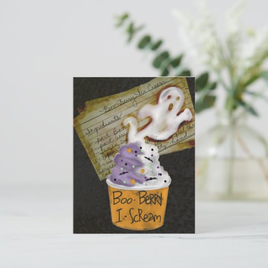 carte de fantôme d'Halloween (Debout devant)