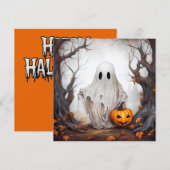 Carte de fantôme d'Halloween (Devant / Derrière)
