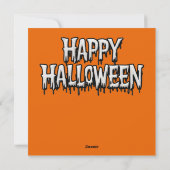 Carte de fantôme d'Halloween (Dos)