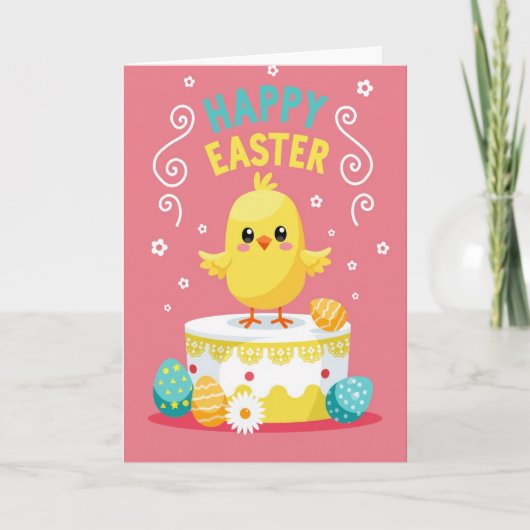 Carte de faux papier d'or de gâteau de printemps m (Devant)