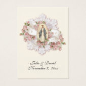 Carte de faveur de mariage catholique de la Vierge (Devant)