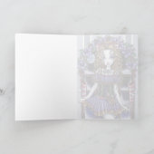 Carte de fée de fête de Noël de "houx" (Intérieur)