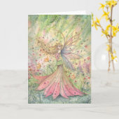 Carte de fée de fleur d'été (Fleur jaune)