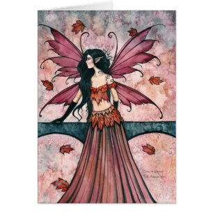 Carte de fée de l'automne par Molly Harrison