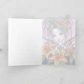 Carte de fée de Lilly de tigre d'Ayla (Intérieur)