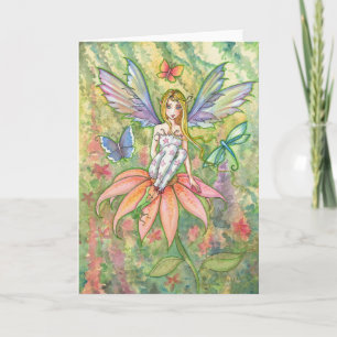 Carte de Fée du Jardin de Fleurs de Fleur de Pisse