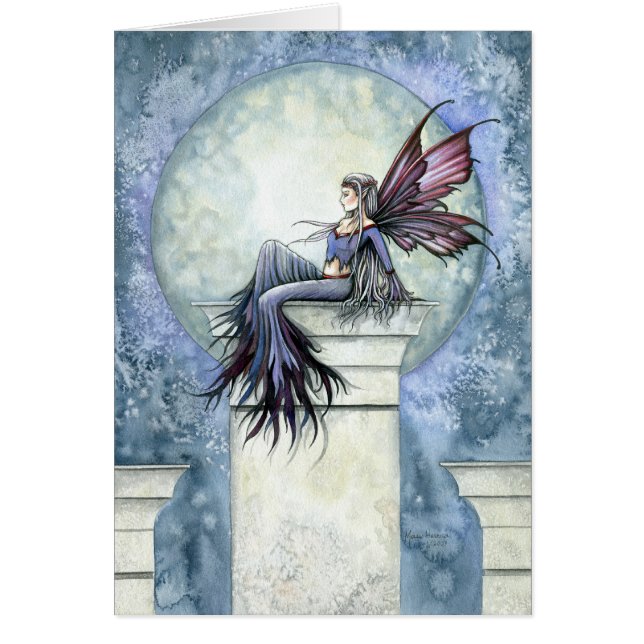 Carte de fée gothique d'hiver ~ Vierge (Devant)